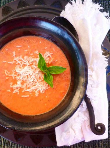 Homemade Tomato Soup at FreshBitesDaily.com