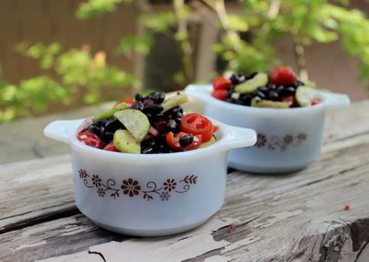 Your go-to party and potluck black bean salad