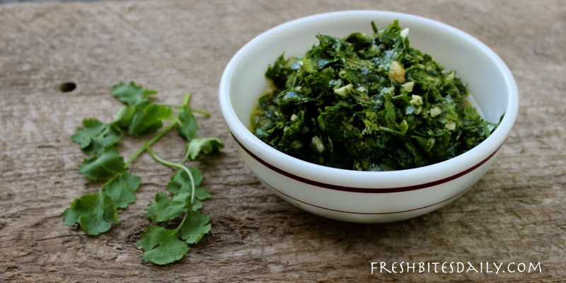 Enjoy the full flavor of cilantro with this cilantro pesto (preserve it this way too)