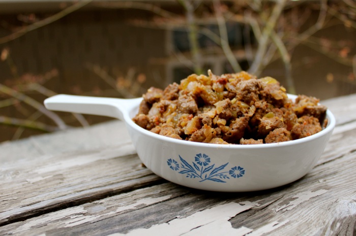 A succulent ground lamb with Moroccan spices