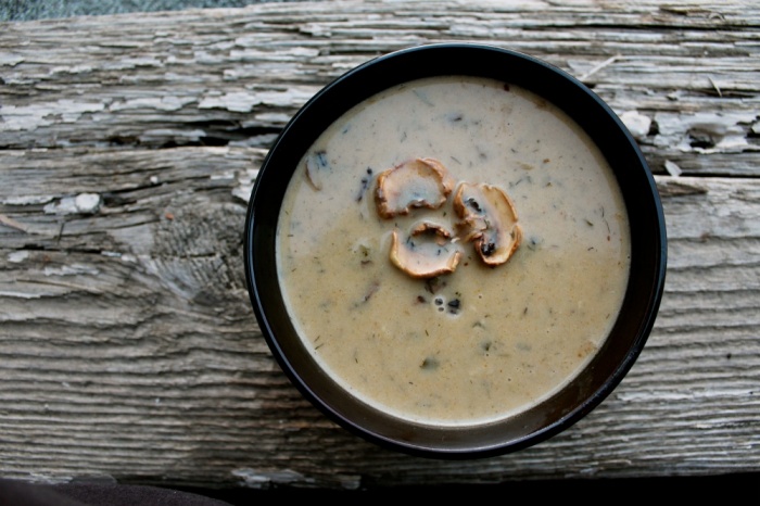 A memorable creamy mushroom soup seasoned with Hungarian paprika