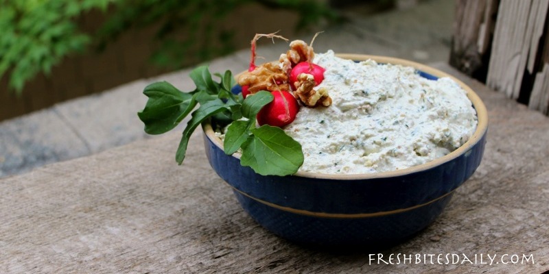 A probiotic walnut dip for your next casual gathering