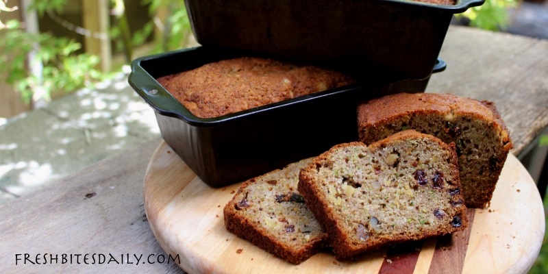 A gluten-free lightweight zucchini bread that is almost cake-like